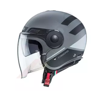 Caberg Uptown Loft capacete aberto para motociclistas preto/cinzento/prata mate XL-2