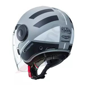 Caberg Uptown Loft capacete aberto para motociclistas preto/cinzento/prata mate XL-3