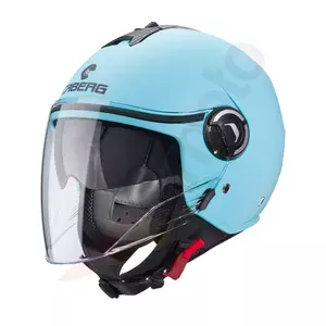 Casco moto Caberg Riviera V4 open face azul claro mate XXL-1