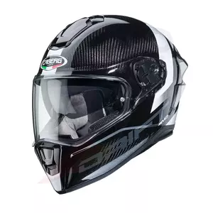 "Caberg Drift Evo Carbon Sonic" pilkas/baltas integralus motociklininko šalmas L-1