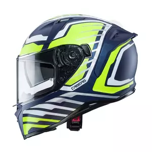 Caberg Avalon Forge capacete integral de motociclista azul/branco/amarelo fluo tapete L-2