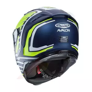 Caberg Avalon Forge capacete integral de motociclista azul/branco/amarelo fluo tapete L-3