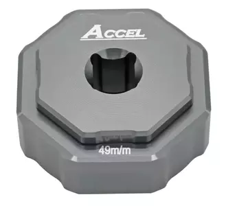 Chave Accel para o conjunto de manutenção da suspensão de duas câmaras KYB para desaparafusar o inserto e a porca principal 49 mm - FCT02