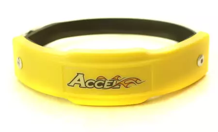 Schalldämpferabdeckung Auspuffabdeckung Accel 102-127mm gelb-1