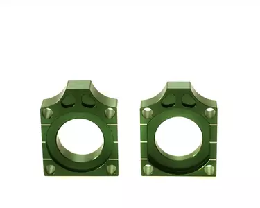 Kettenspanner Hinterachse mit Schraube Accel grün - AB31GR
