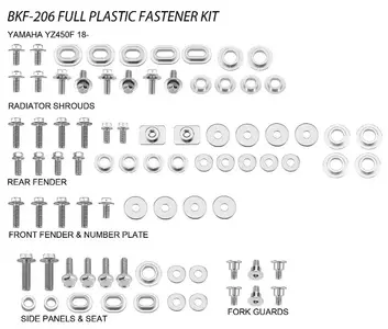 Conjunto de parafusos para plásticos Accel - BKF-206