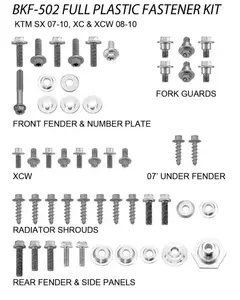 Verkleidungsschrauben Schraubensatz für Verkleidungen Accel  KTM SX 125 250 - BKF502