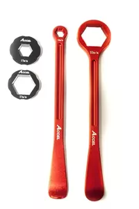 Set di cucchiai per pneumatici forgiati Accel arancione - TL05OR