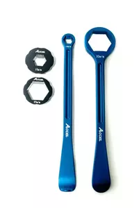 Set di cucchiai forgiati per pneumatici Accel blu - TL05BL