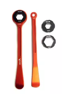 Set di cucchiai per pneumatici forgiati Accel arancione - TL06OR