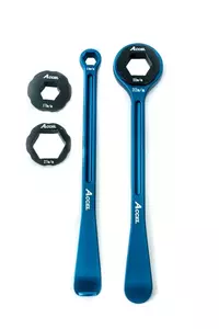 Set di cucchiai forgiati per pneumatici Accel blu - TL06BL