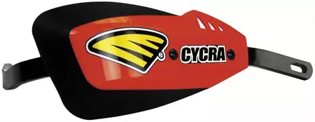 Cycra Series One 28,6 mm ščitniki za roke z nastavki rdeče barve-1