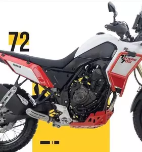 Hliníkové kryty motora a chladiča CrossPro pre Yamaha Tenere 700 (Euro 4 a 5) 19-21 červená - 2CP197055A0007