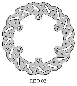 Delta Braking DBD031G disque de frein arrière - ONL_DBD031G