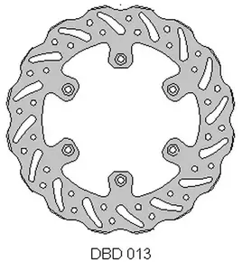 Delta Braking DBD013G disque de frein arrière - ONL_DBD013G