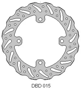 Disco de travão traseiro Delta Braking DBD015G - ONL_DBD015G