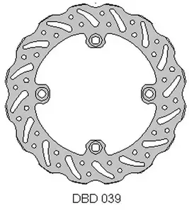 Disco de travão traseiro Delta Braking DBD039G - ONL_DBD039G