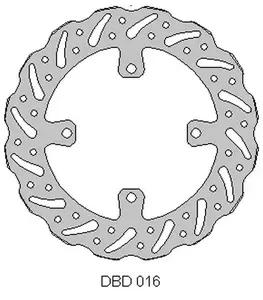 Δίσκος μπροστινού φρένου Delta Braking DBD016G - ONL_DBD016G