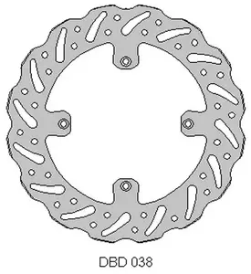 Δίσκος μπροστινού φρένου Delta Braking DBD038G - ONL_DBD038G