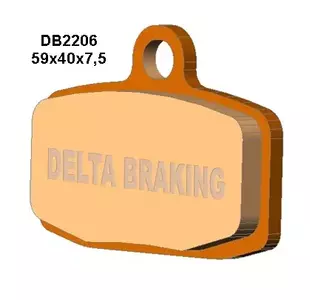 Pastilhas de travão dianteiras Delta Braking DB2206OR-N - DB2206OR-N