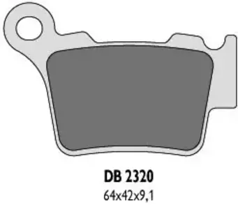Zadné brzdové doštičky Delta Braking DB2320OR-N - DB2320OR-N