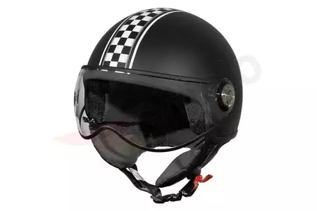 TNT Jet Puck Cafe Racer Italia motociklininko šalmas juodas S - A441729B