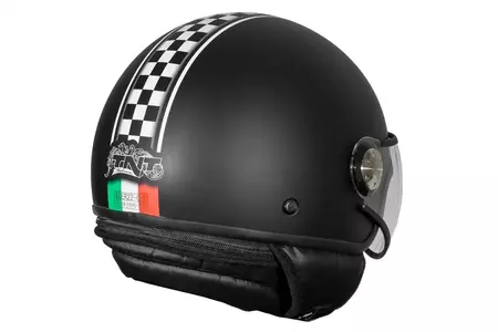 TNT Jet Puck Cafe Racer Italia motocyklová přilba černá S-2