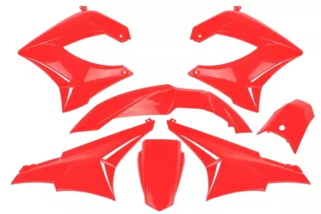Jeu de plastiques TNT 7 éléments rouge Derbi Senda RSM X-Treme 50 00-09 Gilera RCR SMT 04-05 - A350003