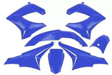 Jeu de plastiques TNT 7 éléments bleu Derbi Senda RSM X-Treme 50 00-09 Gilera RCR SMT 04-05-1