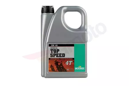 Motorex Top Speed 4T 5W40 Синтетично моторно масло 4 л - 304673