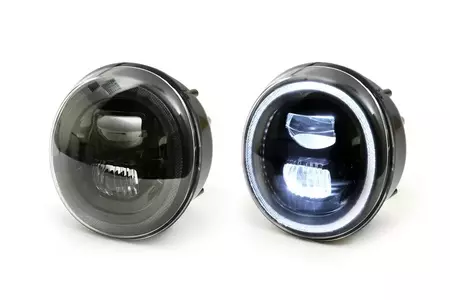 Riflettore anteriore HighPower Moto Nostra LED nero Vespa GT GTS Super 125-300 -18-2