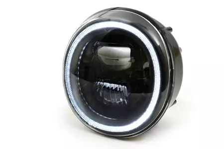 Reflector delantero LED HighPower Moto Nostra negro Vespa GT GTS Super 125-300 -18-4