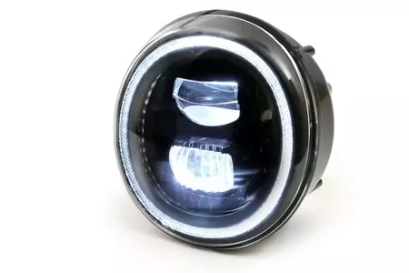 Lampa przód reflektor LED HighPower Moto Nostra czarna Vespa GT GTS GTS Super 125-300 -18-6