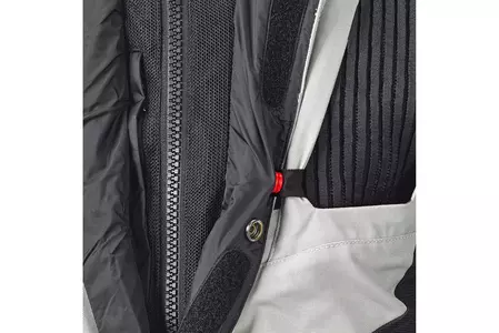 Held Hakuna II šedá/čierna textilná bunda na motorku L-4