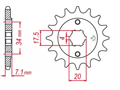 Predné ozubené koleso Grosskopf 266 13z JTF266.13 - 26613G