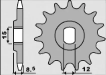 Predné ozubené koleso Grosskopf - 224012G