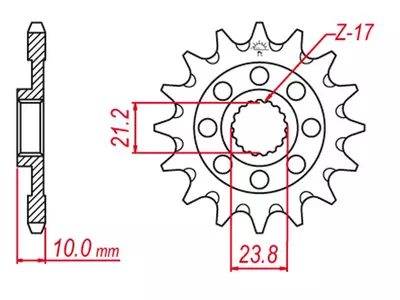 Grosskopf 2160 14z predné ozubené koleso JTF1443.14SC veľkosť 520 - 216014G
