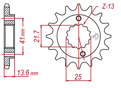 Predné ozubené koleso Grosskopf 2099 15z JTF1307.15 - 209915G