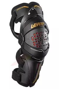 Leatt Z-Frame knæbeskyttere sort guld S - 5022121900