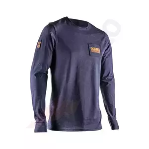 Leatt Upcycle långärmad sweatshirt marinblå M-1