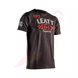 T-shirt Leatt Heritage preta XXL - 5022400214