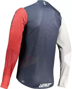 MTB marškinėliai Gravity 4.0 junior tamsiai balti raudoni XL 150-160 cm-2