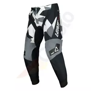 Leatt motorkářské cross enduro kalhoty 4.5 V22 Camo černá šedá bílá M-2