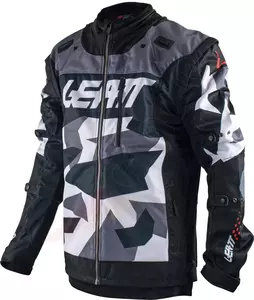 Leatt 4.5 X-Flow Camo nero grigio bianco XL giacca moto cross enduro - 5022010103