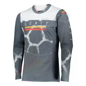 Shirt Motocross Hemd Offroad-Trikot Leatt 5.5 V22 Ultraweld grau weiß M-2