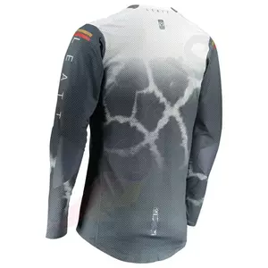Shirt Motocross Hemd Offroad-Trikot Leatt 5.5 V22 Ultraweld grau weiß M-4
