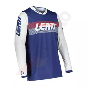 Leatt moto cross enduro sweat-shirt 4.5 V22 lite bleu marine blanc XL - 5022030313