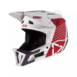 Integralhelm Motorrad Helm MTB Gravity Leatt 1.0 V22 Onyx weiß rot dunkelblau XXL  - 1022070575