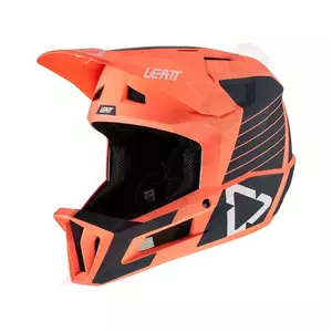 Integralhelm Motorrad Helm MTB Gravity Leatt 1.0 V22 orange dunkelblau L  - 1022070563