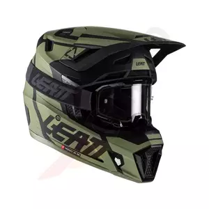Leatt GPX 7.5 V22 cross enduro casco moto + Velocity 4.5 occhiali verde cactus nero M - 1022010142